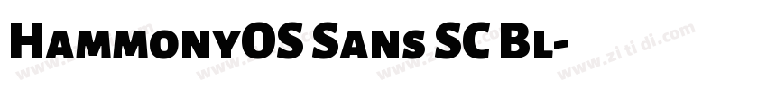 HammonyOS Sans SC Bl字体转换